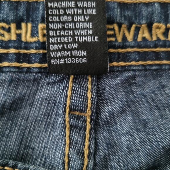 Ashley Stewart High Rise Straight Leg Stretch Jeans Size 16  Blue Comfortable - Picture 6 of 7